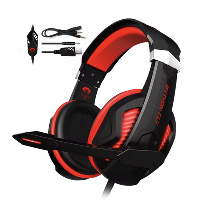 Wired Active Noise Cancelling PC Gaming Headset with 20Hz-20kHz Frequency Response