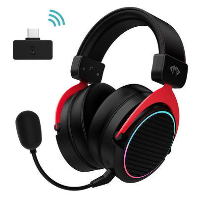 IPX3 Waterproof 2.4G Wireless Gaming Headset For PS5 PS4 PC LED Noise Cancelling