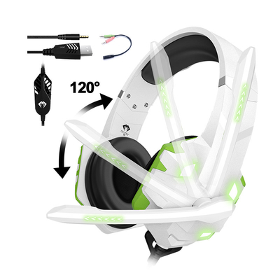 PC PS5 Xbox One Custom Gaming Headsets with Noise Canceling Mic 7.1 Surround Sound
