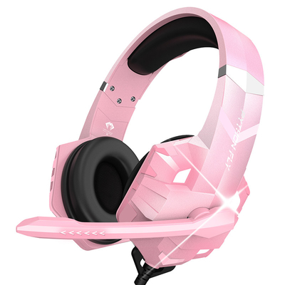 AAC Codecs Boys Girls Wired Gaming Headphones With Mic Light RGB For XBOX PC