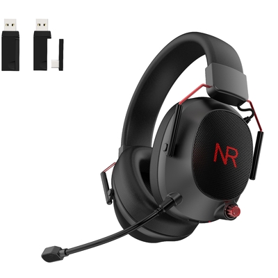 2.4GHz LED Light Wireless Gaming Headsets 16Ohms Impedance For PS4 PC PS5 Gamer