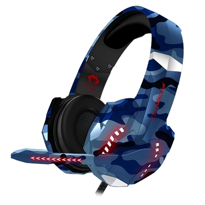 Control Button Vocalism Principle Wired Gaming Headphones For Computer Custom Color